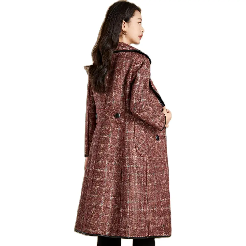 Mylan Trench Coat Loose Fit Women's Orange Reversible-0
