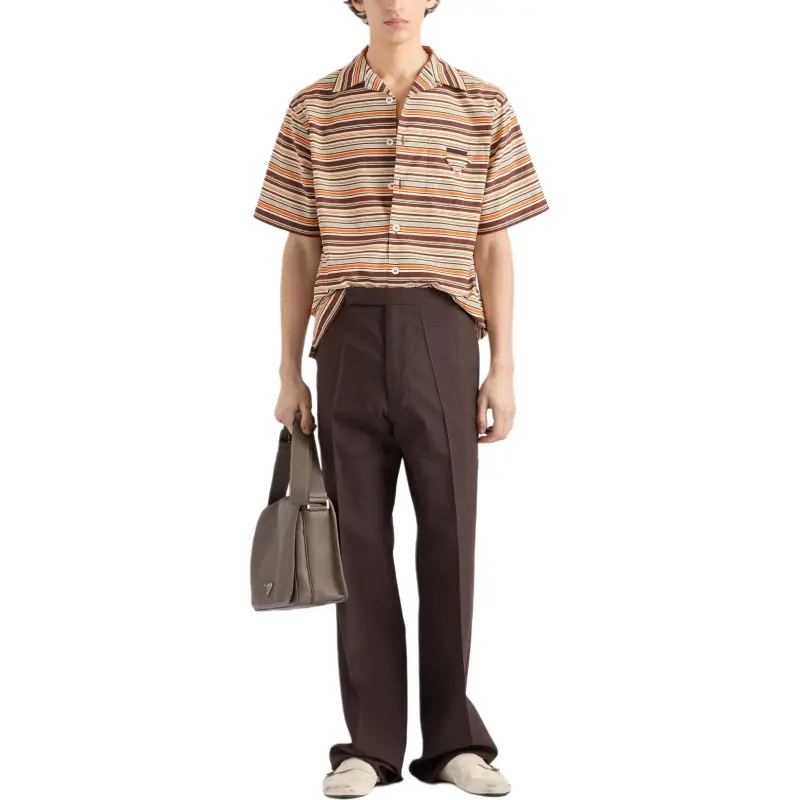 PRADA Striped Bowling Shirt-1