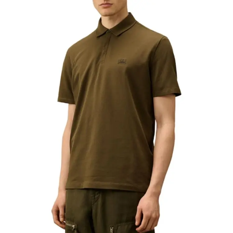C.P.Company Logo patch Polo Shirt-1