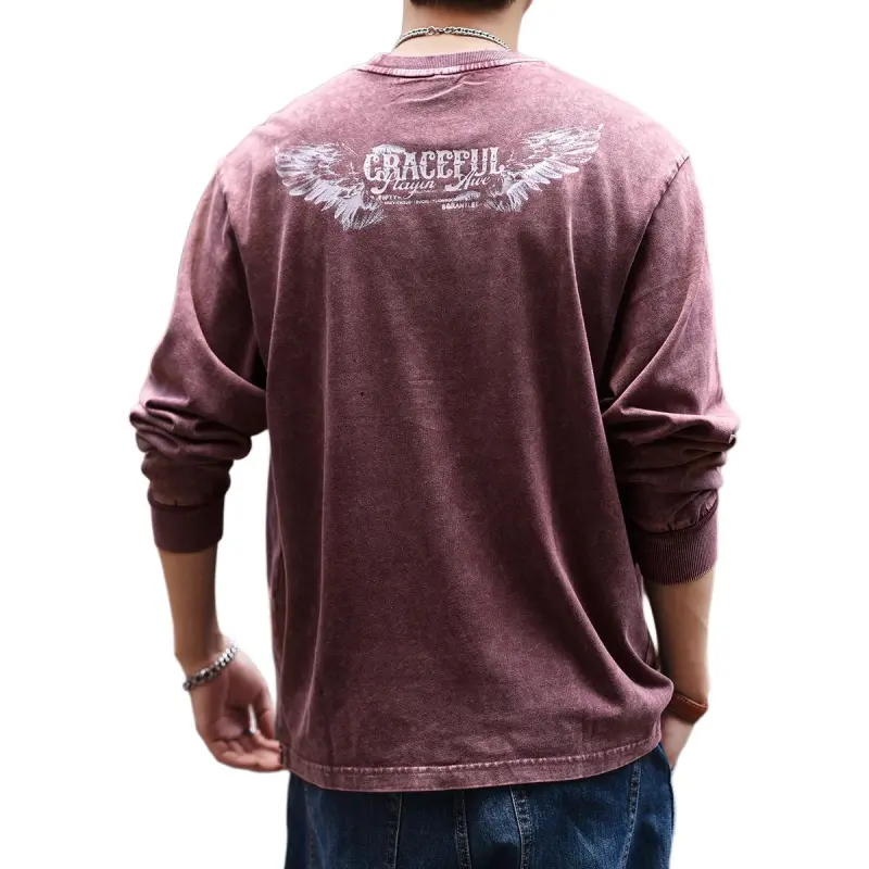 GELANLU T-Shirts Men Maroon-1