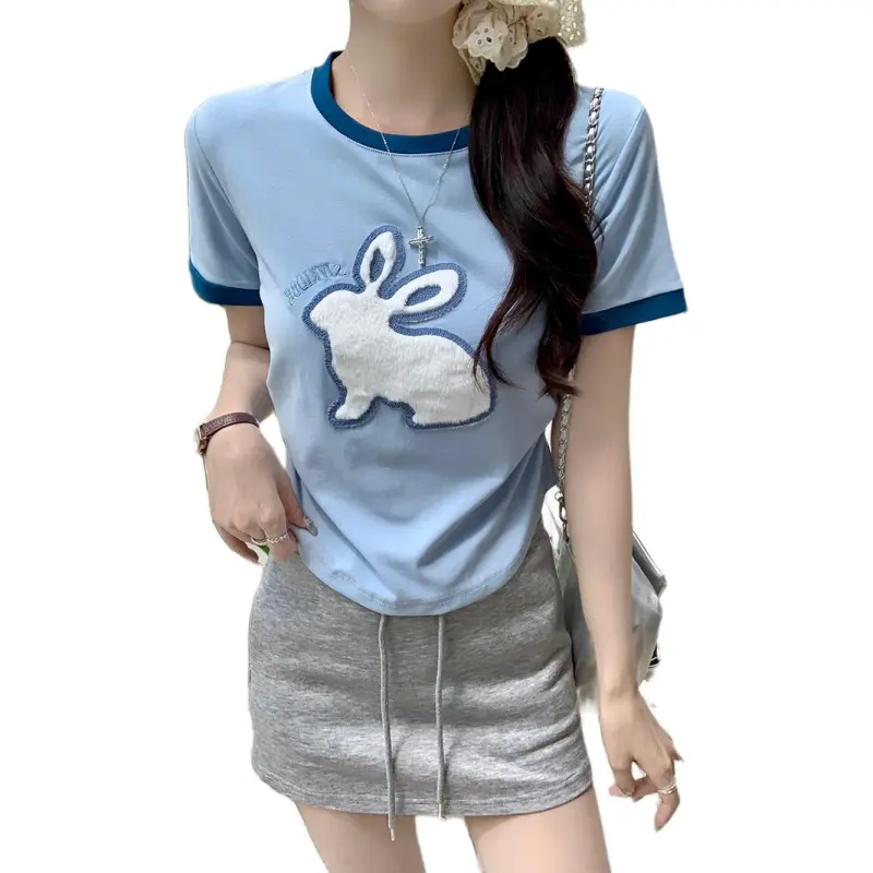 Mu Xiao Xin Set in Sleeve T Shirt Women's-9