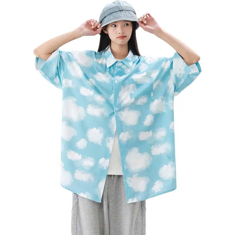 Cotton Gene Shirts Unisex Blue-1