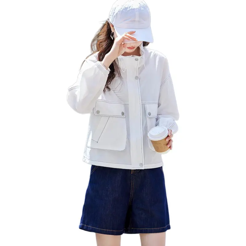TERRE BLEUE Cropped Coat Women's-2