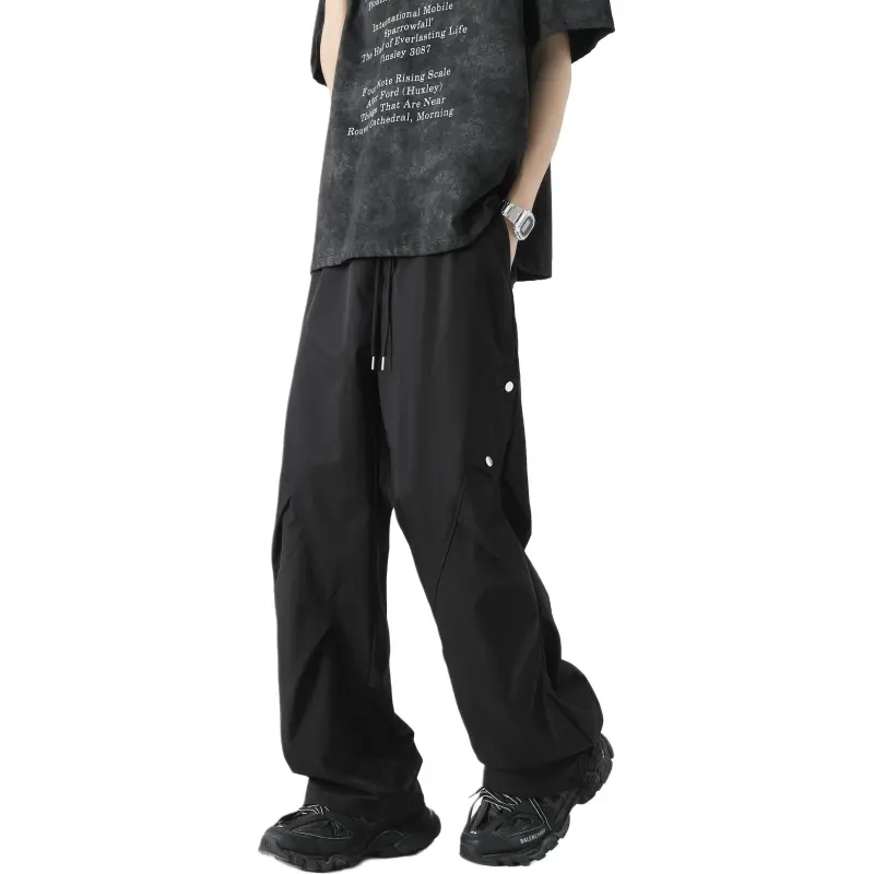 KAIPAINEN Casual Pants Unisex Black-1