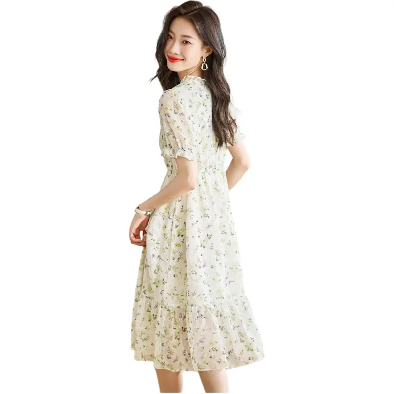 Mu Xiao Xin Short Sleeved Dress Women's-1