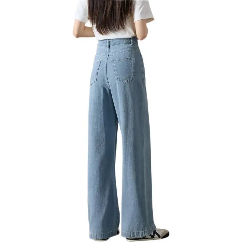 Mo Han Yi Mei Jeans Women's Light Blue-2
