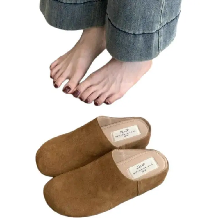 ALPLUME Home Slippers Dark Brown Khaki-3