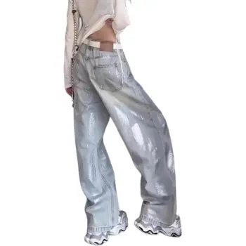Ordifen Jeans Women's Light Blue