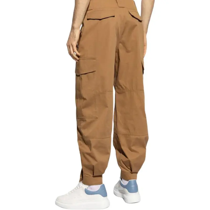 Alexander McQueen Cotton Cargo Trousers-4