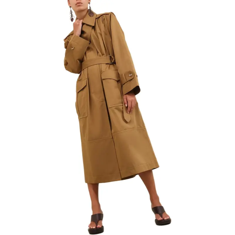 Zimmermann Trench Coat Women's Khaki-2