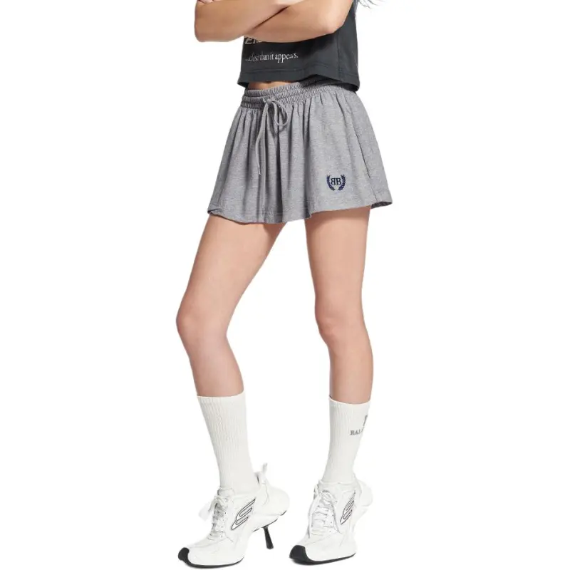 Balenciaga FW25 Casual Short Skirts Regular Fit Women's Gray-5