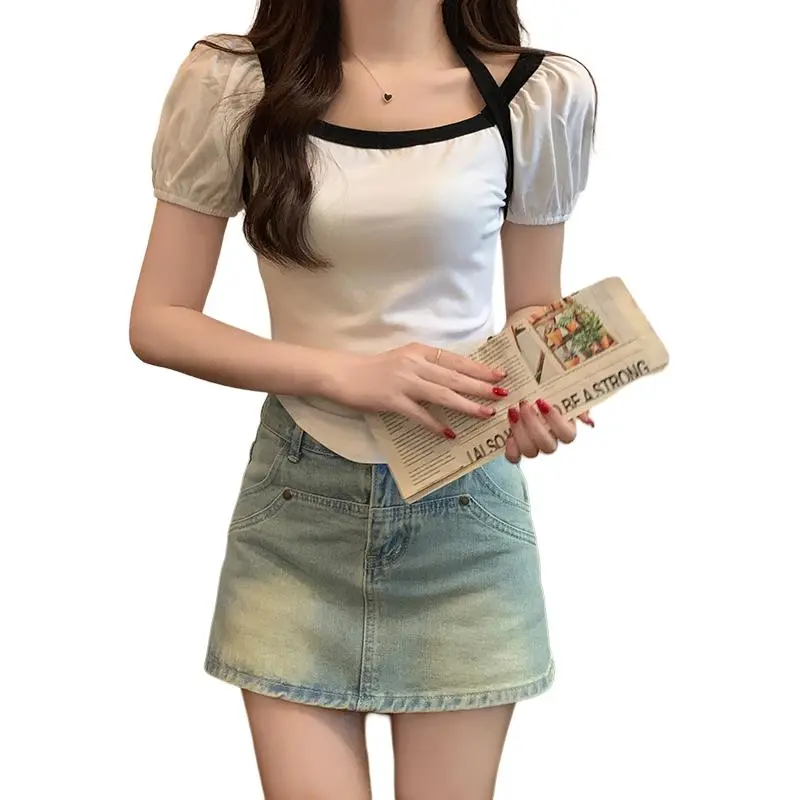Mu Xiao Xin Set in Sleeve T Shirt Women's-15