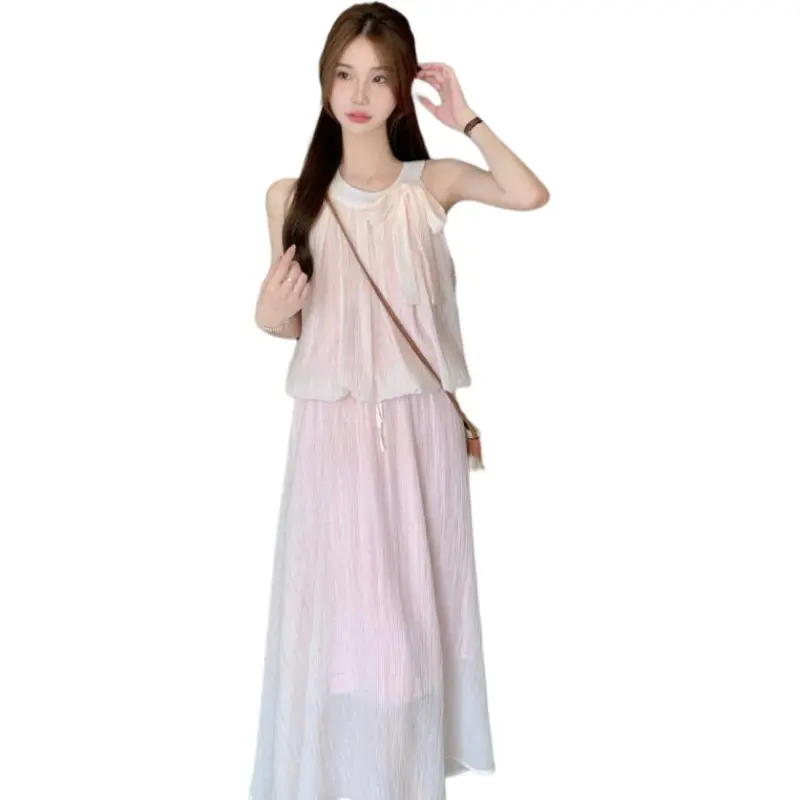 Flowers In Water Skirt Set Women's-1