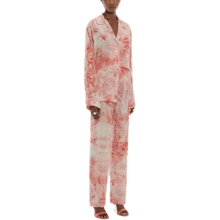 Alexander McQueen Pajama Pants Women's Coral-3