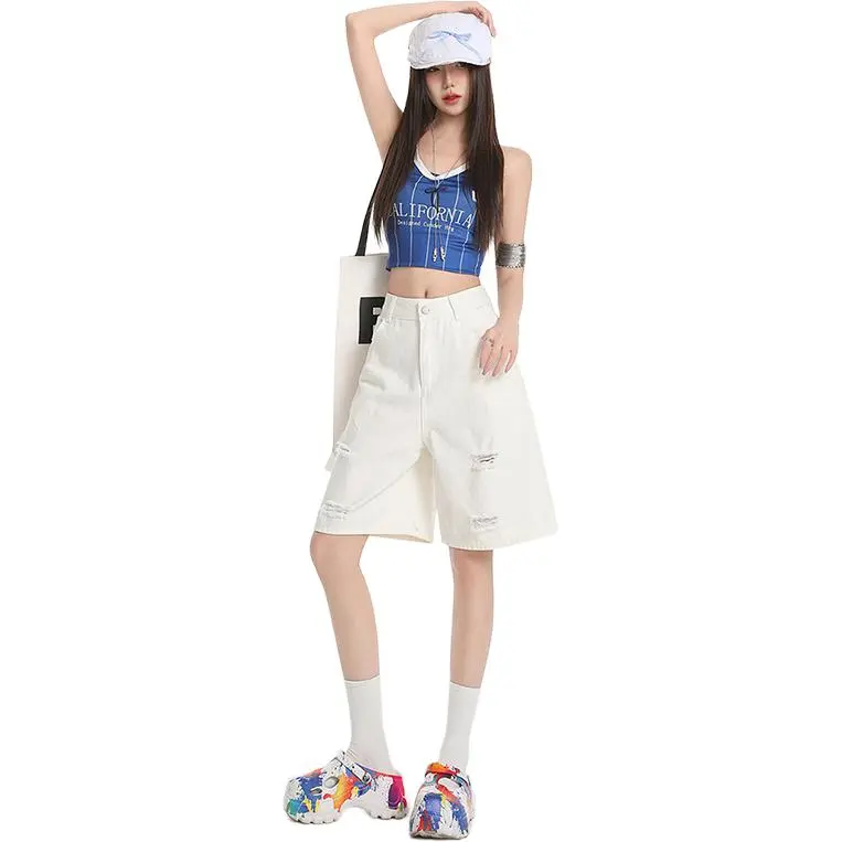 Ordifen Denim Shorts Women's-5