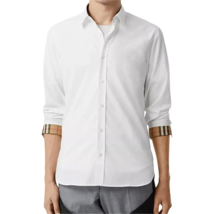 Burberry Shirts Men White-1