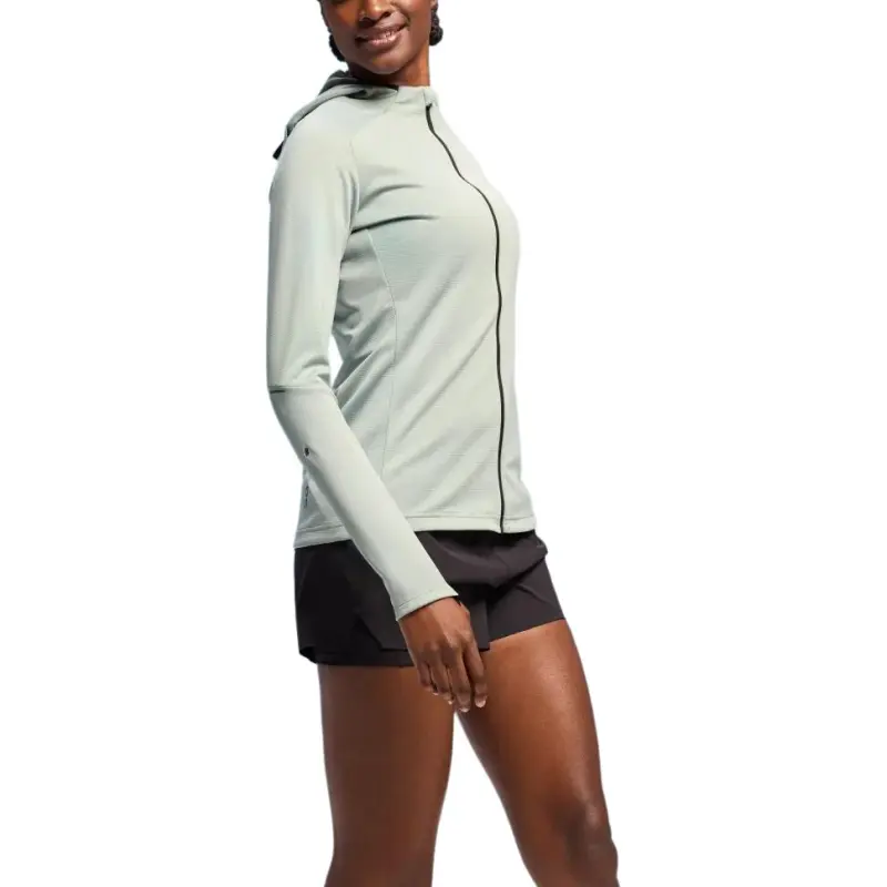 On Climate Zip Hoodie Jacket Women's Pebble Gray-1