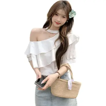 Flowers In Water Shirt Women's White
