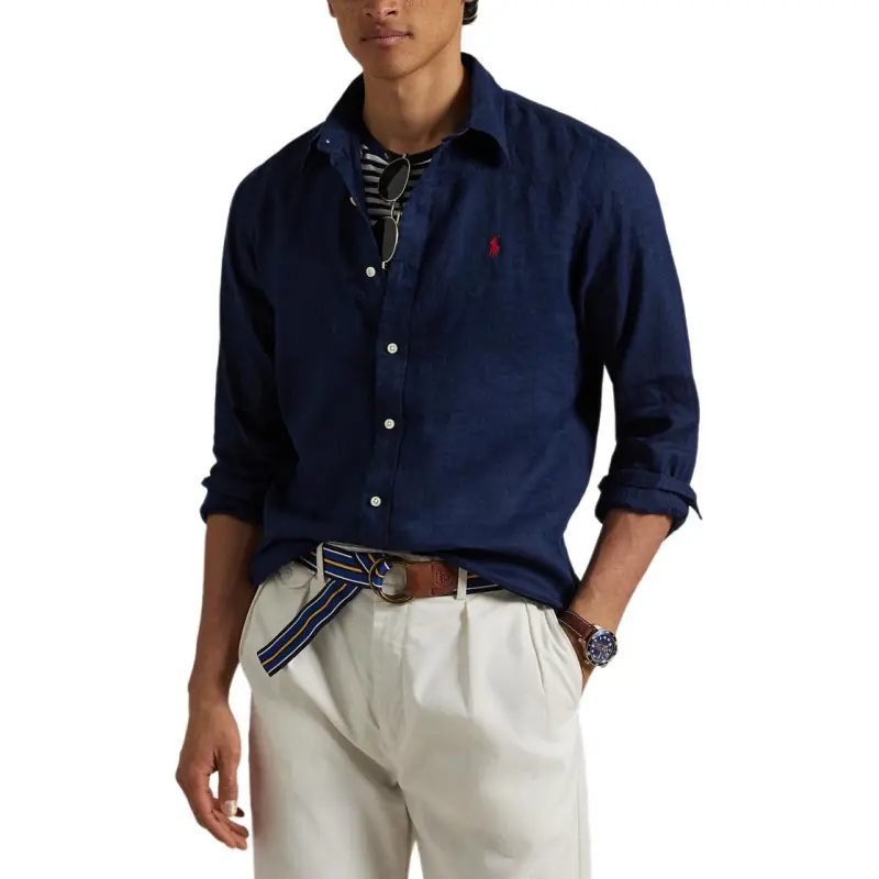 Polo Ralph Lauren Shirt Classic Fit Men's Dark Blue-1