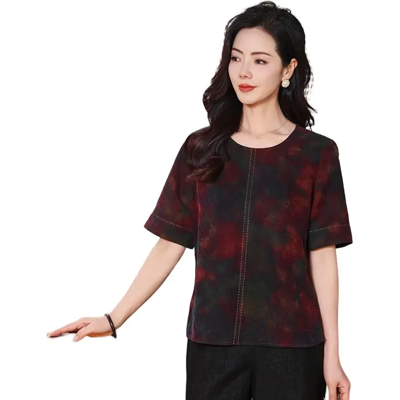 Yi Mengyuan Silk Shirt Women's Image Color-0