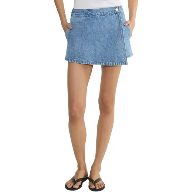 ARITZIA SS25 Denim Forum The '90s Vintage Mini Denim Skort Denim Shorts Women's-2