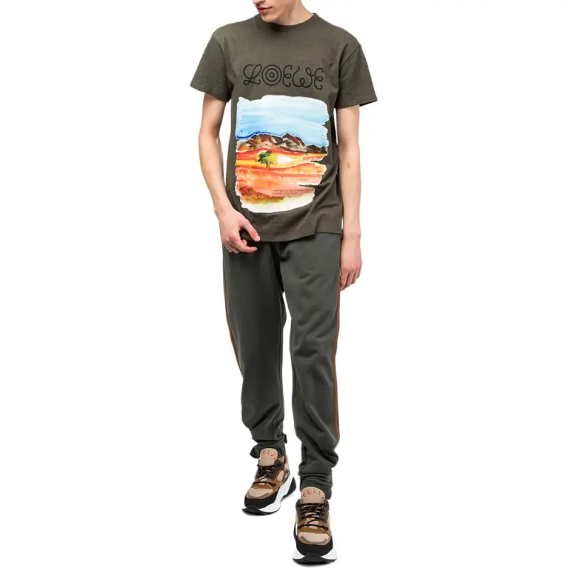 LOEWE T Shirts Men Green-3
