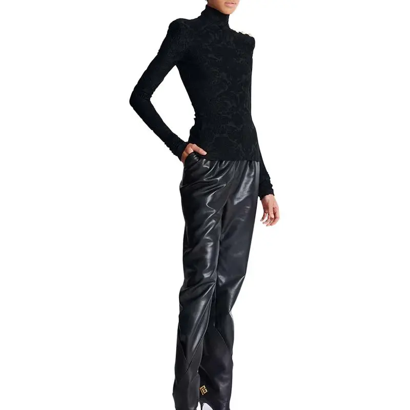 BALMAIN Baroque pattern Long sleeved Top-4