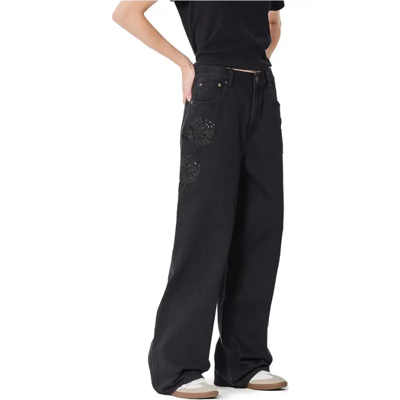 Ed Hardy SS25 Jeans Women's Black-5