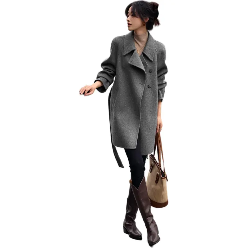 Mo Han Yi Mei Coat Women's Classic Gray-4