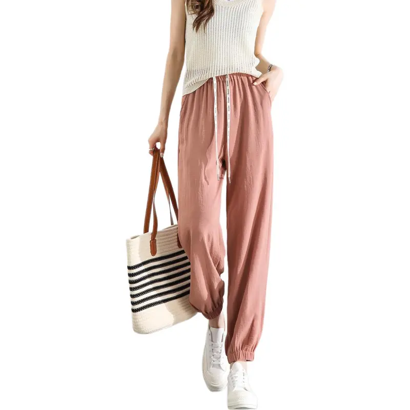 Musewave Casual Pants Women's Orange Pink-3