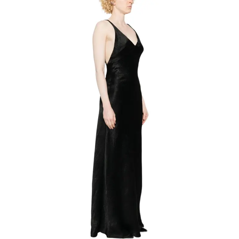Alexander McQueen Crinkled finish Maxi Dress-3