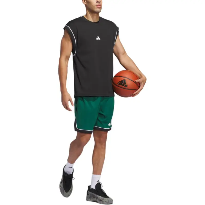 Adidas BASKETBALLSport Sports Shorts Men's Dark Green-3