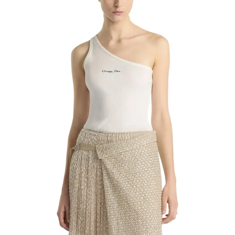 DIOR SS25 Spring Summer Ready to Wear Collection Tank Top Women's White-3