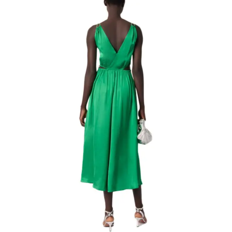 Maje V neck Midi Dress-4