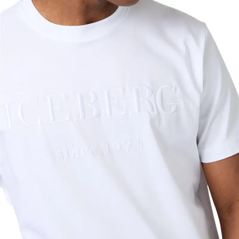 Iceberg Logo embroidered T shirt-5