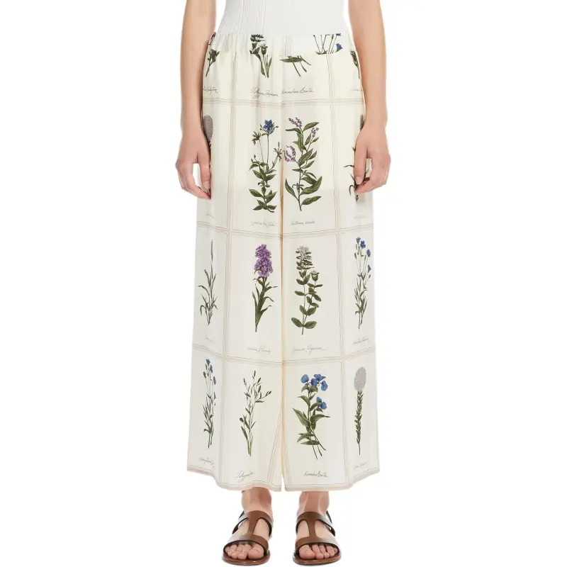 Weekend Max Mara Lory Floral print Wide leg Trousers-1