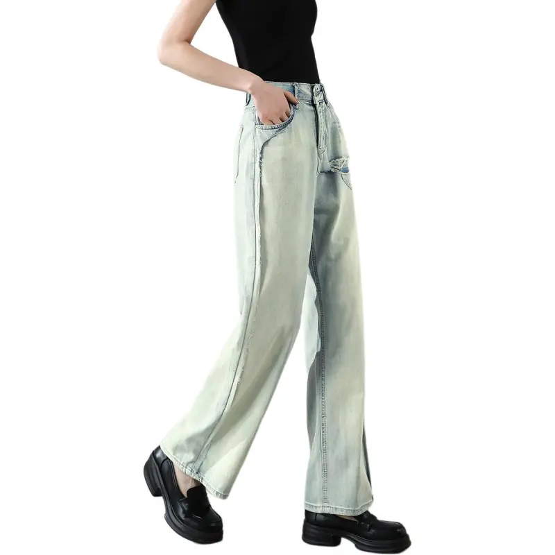 FASTFISH Jeans Women's Nostalgic Blue-3