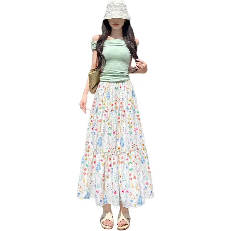 Si Bei'er Casual Long Skirt Women's-1