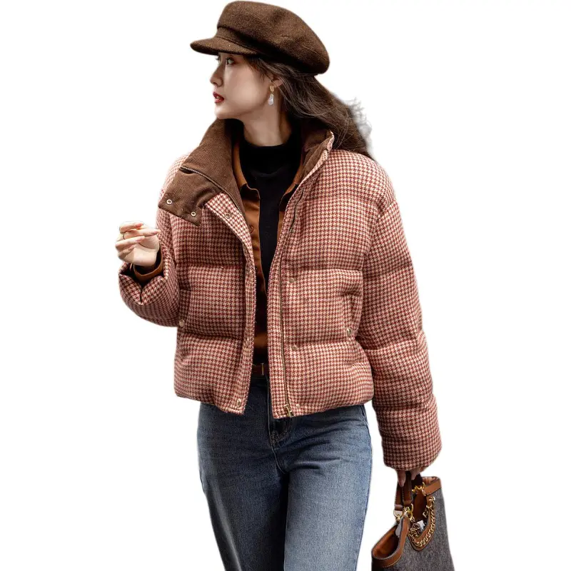 【dme】 Puffer Jacket Women's Orange Red-3