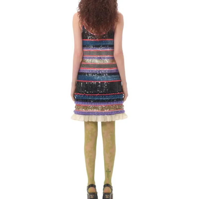 Valentino SS25 Slip Dress Women's Multicolor-2