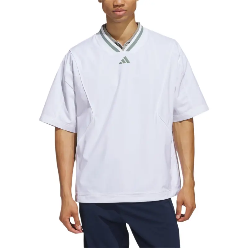 Adidas Free Shipping With AdiClub Beyond Short Sleeve Layer Pullover-1