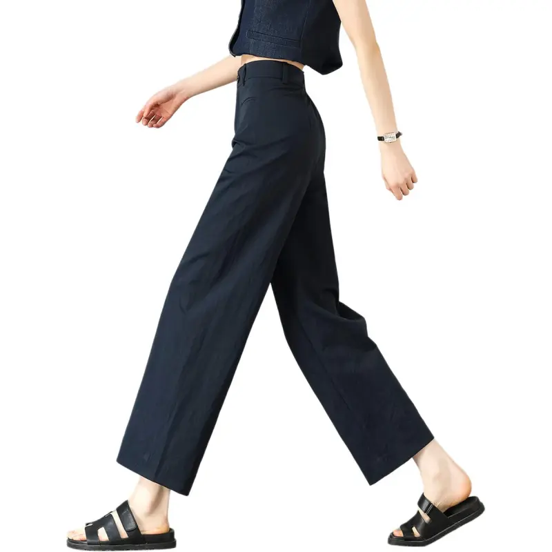 Weixi Casual Pants Women's Navy Blue-6