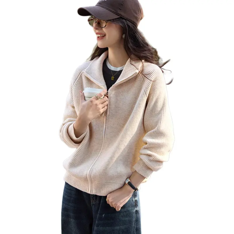 Mo Han Yi Mei Knitwear Women's Ecru-5