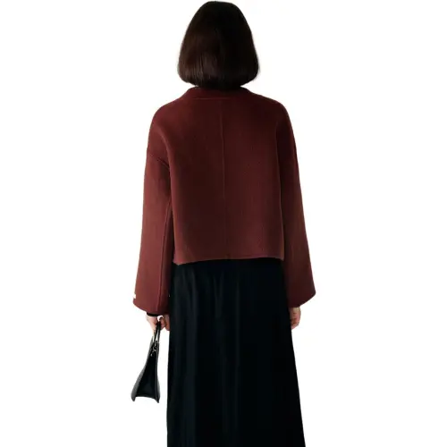 NAWAIN Coats Women's Rusty Red
