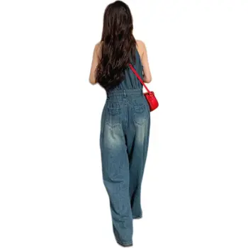 The Temptation Of The Muse Overalls Women's Vintage Blue