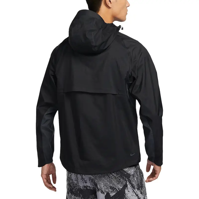 Nike Water Resistant Windproof Breathable Windbreaker Jacket Men's Black/Mountain Peak White-1