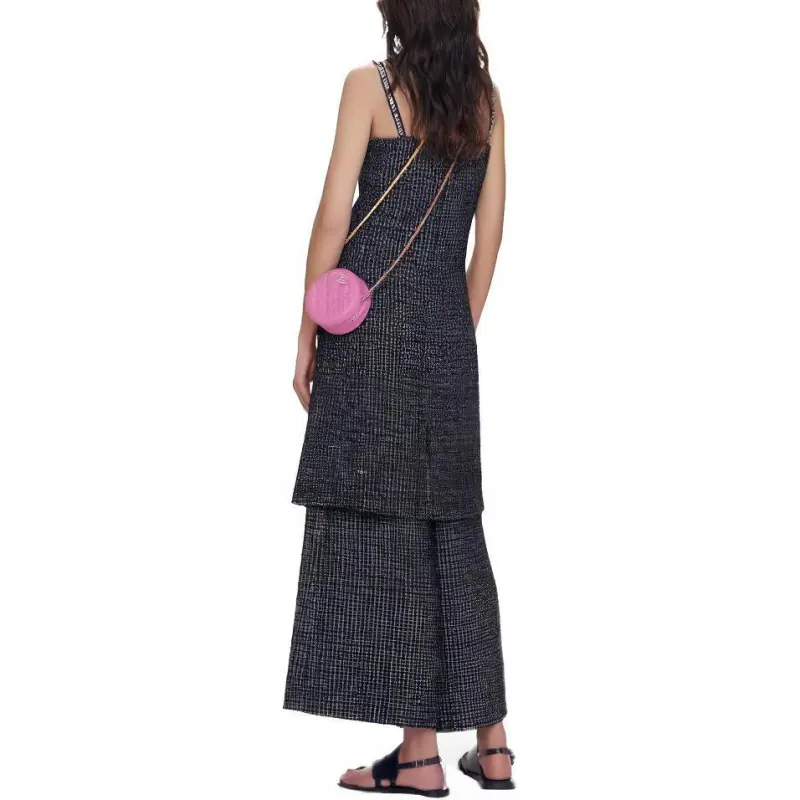 CHANEL Sleeveless Dresses Women's Black/White-1