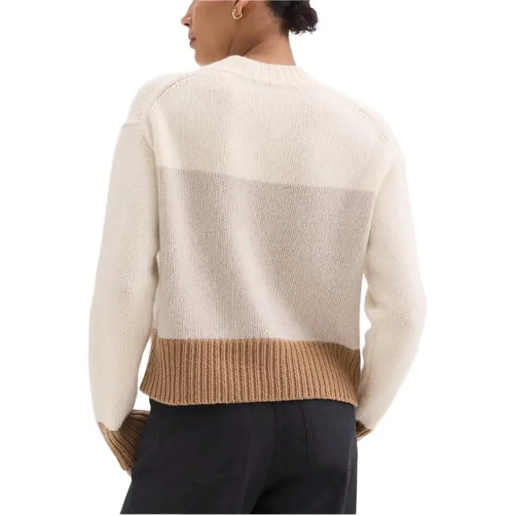 THEORY Sweater Women's Mixed Ivory White-2