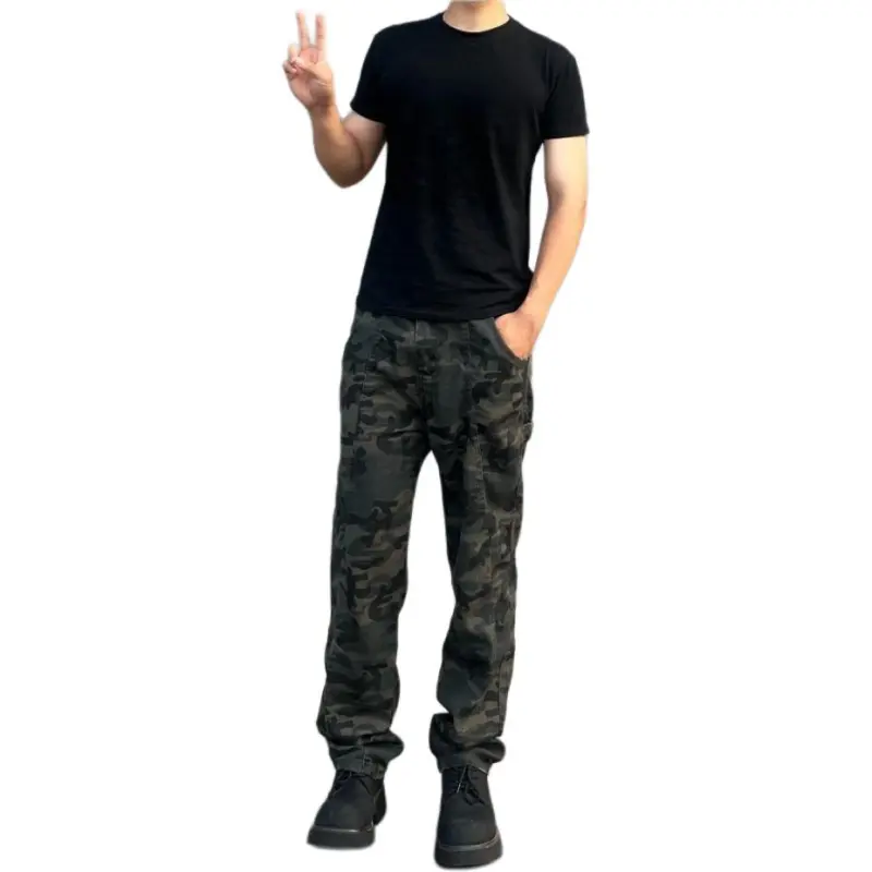 KVIV Jeans Unisex Camouflage [Editor's Recommendation]-7