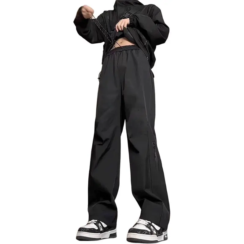 DARK HORSE Casual Pants Unisex Pure Black-4